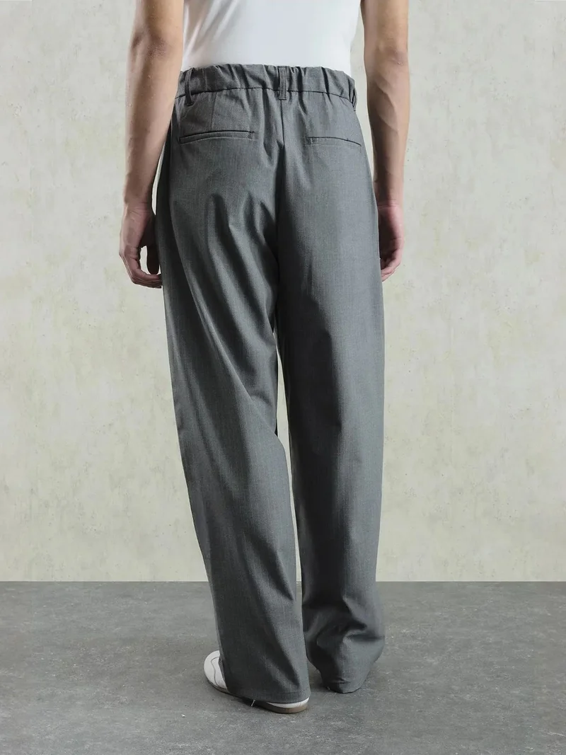 Giesto GIESTO Mid Waist Pleated Palazzo Pants